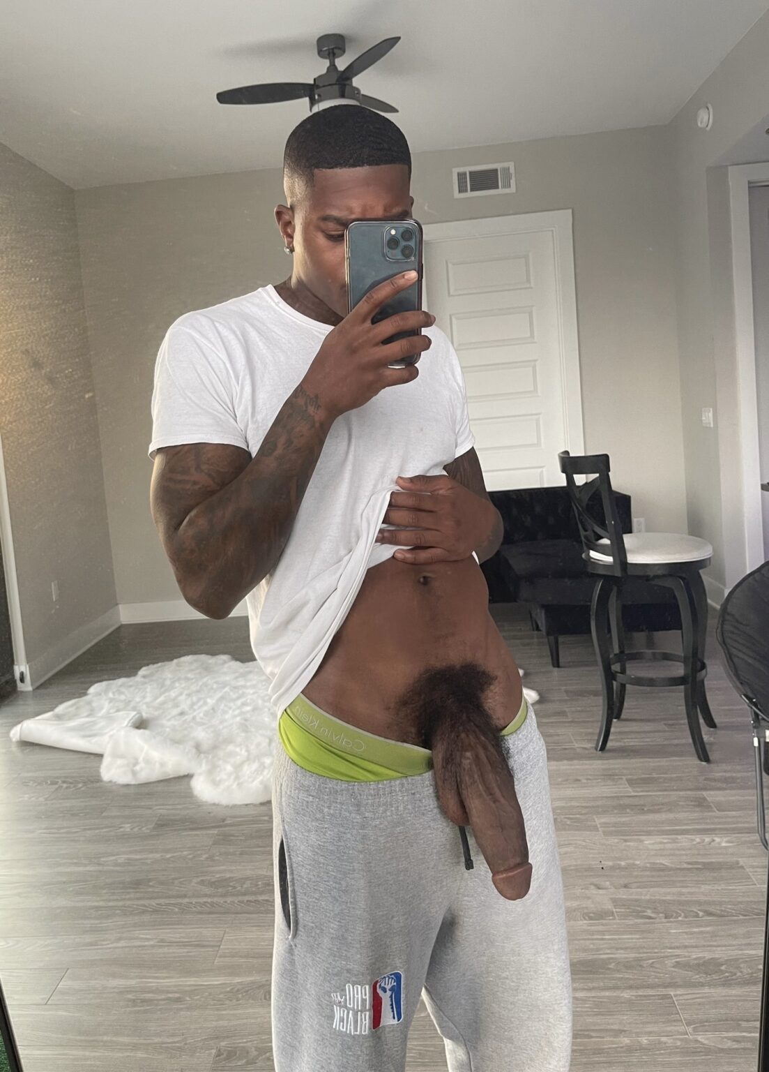 Black Guy Showing Big Cock Penis Pictures