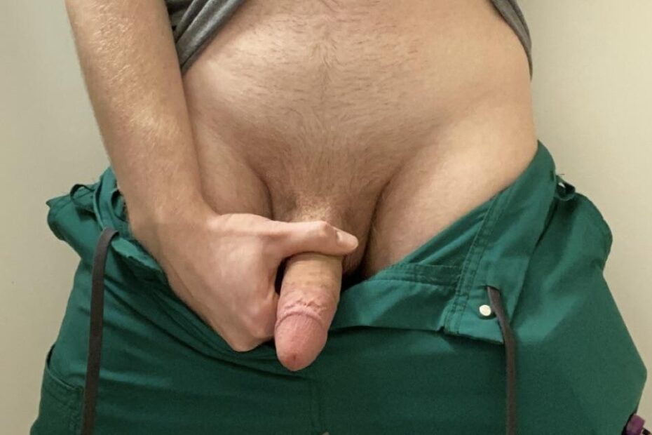 Cut dick with trimmed pubes