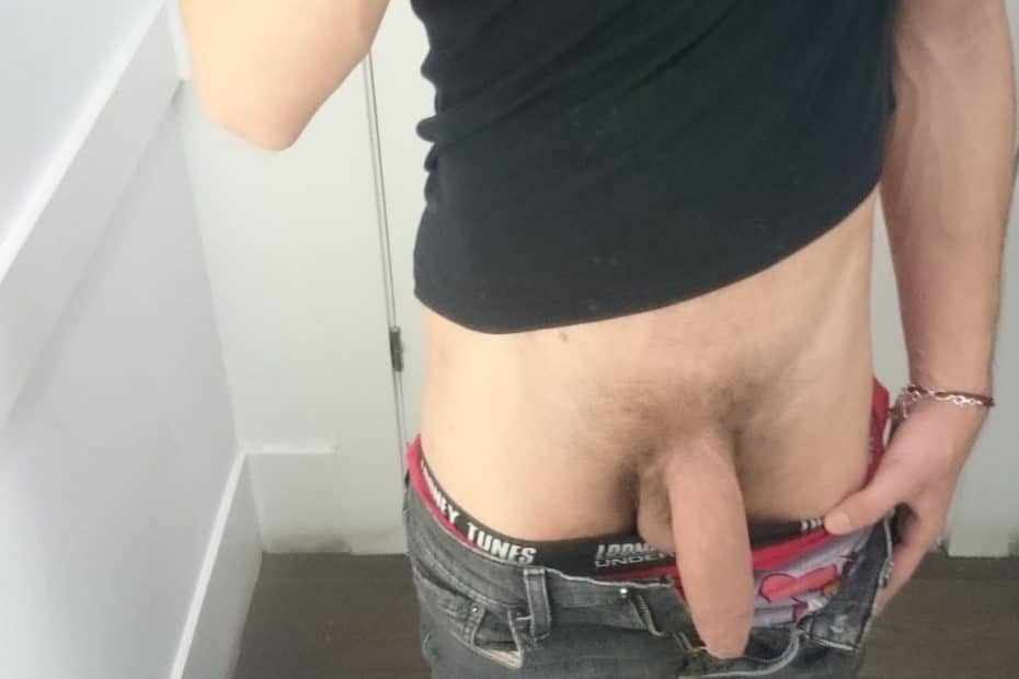 Good looking uncut cock