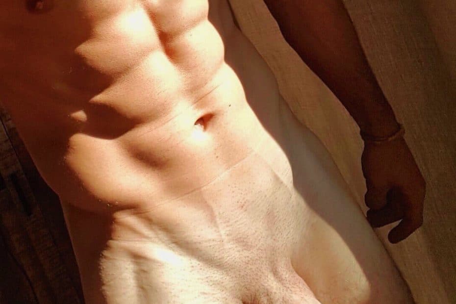 Large penis with shaved pubes