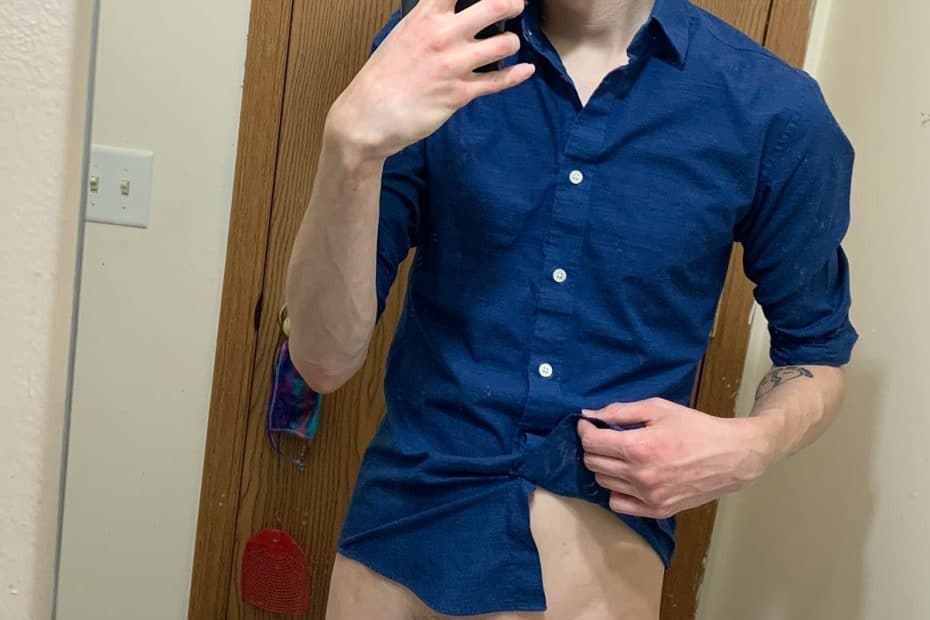 Mirror boy with a big dick