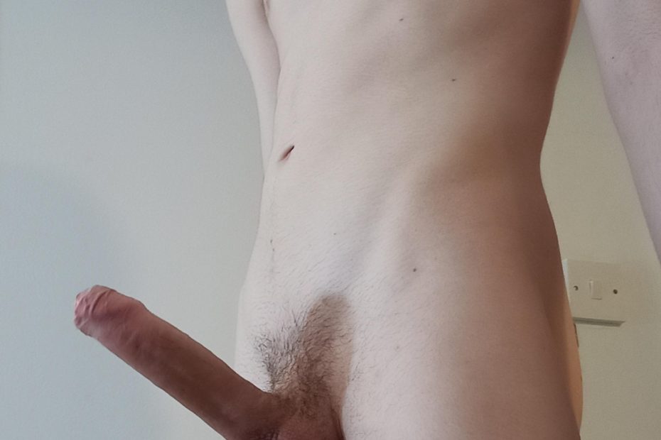 Nude boy with boner