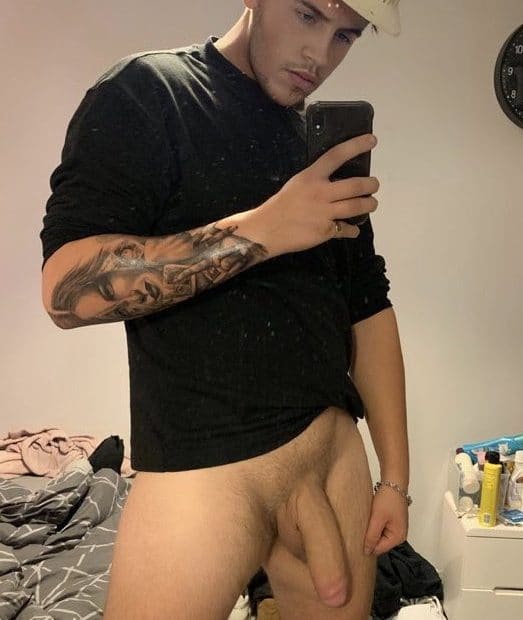 Sexy boy with a big penis