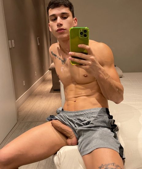 Sexy guy with his dick out