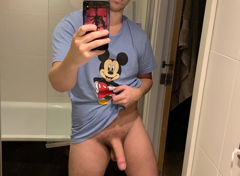 Sexy mirror selfie boy