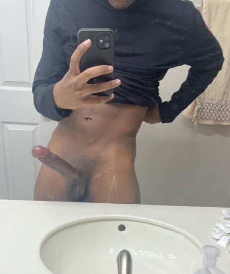 Big Black Dick Mirror Nudes - Big black cocks dick pics and nude selfies