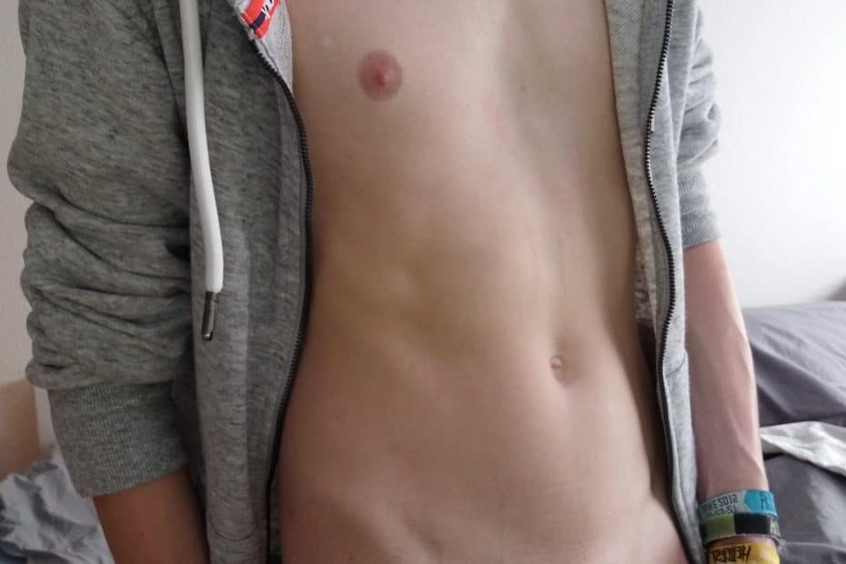 Twink showing shaved cock