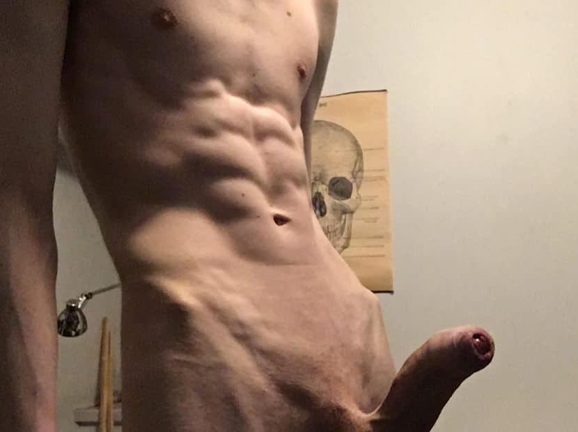 Twink with a big boner