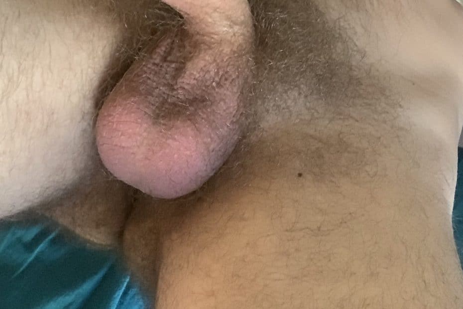 Uncut penis with much foreskin